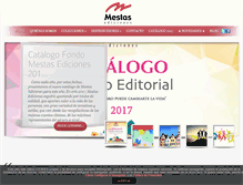 Tablet Screenshot of edicionesmestas.com